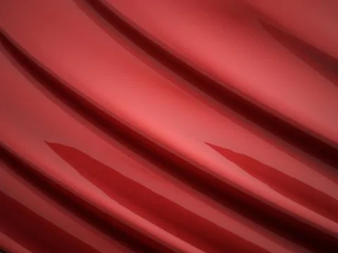 Red abstract waves background rendered Stock Illustration