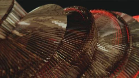 Red abstraction on a black background Illustrazione stock