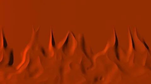 Red abstraction with the image of a three-dimensional fire.  Stock Illustration