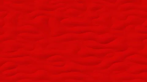 Red abstraction with smooth, convex, horizontal shapes. Liquid texture.  Stock Illustration