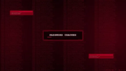 Red Access Denied Buffer Overflow Exploit Payload Hacking Screen Animation. Stock-Footage 346837646