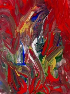 Red Acrylic Stock Illustration