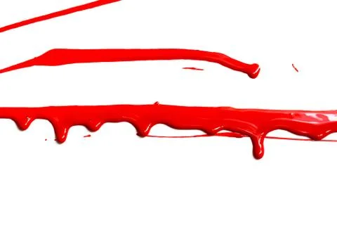 Red acrylic paint Stock Photos