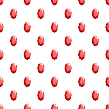 Red adamant pattern seamless vector Illustrazione stock