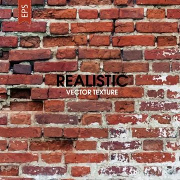 Red aged brick traced texture イラスト素材