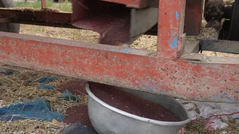 Red Agricultural Machine 库存影片 333922050