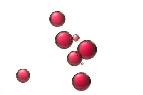 Red air bubbles Stock Photos