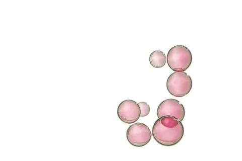 Red air bubbles Stock Photos