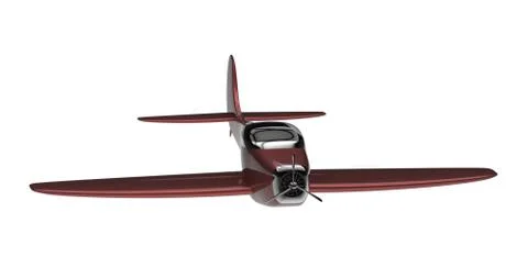 Red Airplane Stock Illustration