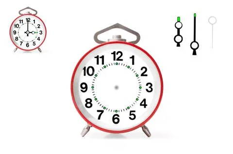Red alarm clock Stock Illustration