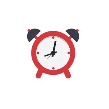 Red alarm clock Stock Illustration