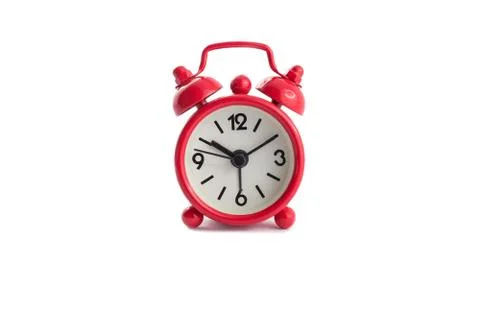 Red alarm clock Stock Photos