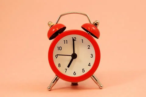 Red Alarm Clock Stock Photos