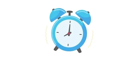 Red alarm clock Ring alarm notifications in the morning. 库存影片 240595794