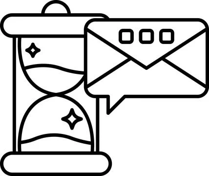 A red alarm clock with two smiling faces on the left Stock Illustration