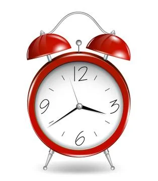 Red alarm clock. Vector Stock Illustration