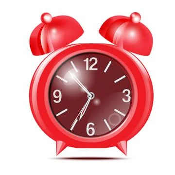 Red alarm clock.Vector Stock Illustration