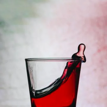 Red Alcohol Coctail Stock Photos