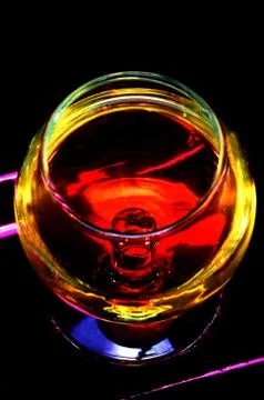 Red alcoholic drink Stock Photos