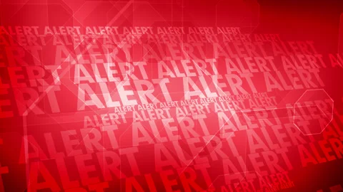 Red alert attention grabbing warning with creative abstract background, vital Stock Footage 271719283