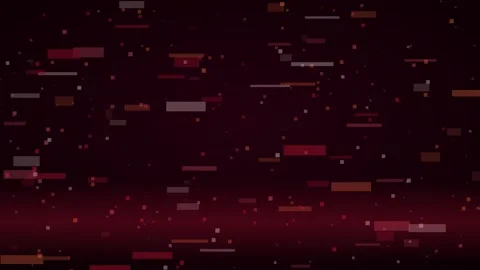 Red alert on black tv static noise animation, glitch motion background Stock Footage 346233341