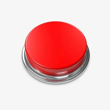 Red alert button blank Stock Illustration
