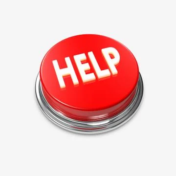 Red alert button help Stock-Illustration