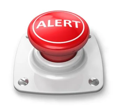 Red alert button Stock Illustration