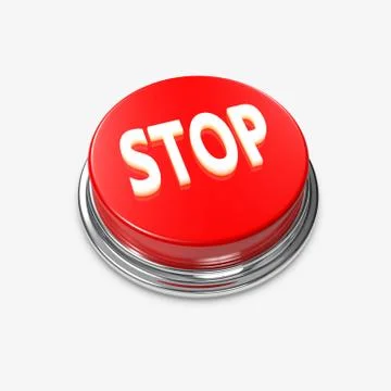 Red alert button stop Stock Illustration