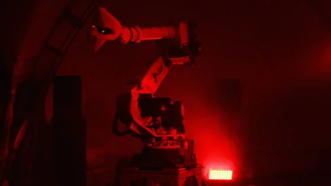 Red Alert - Machine Ready For Attack Stock Footage 102685868