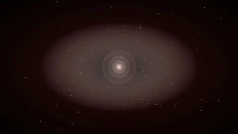 Red alert particle stream to center abstract technology background Stock-Footage 342633120