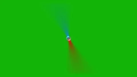 Red Alert Strobe Light Green Screen Animation Stock Footage 318945007