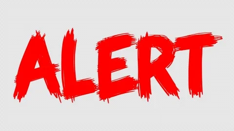 Red alert text line boil effect animation Stock Footage 346927544
