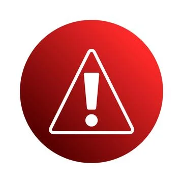 A Red Alert: Visualizing Attention, Caution, and Hazard Awareness with an E.. Stock Illustration