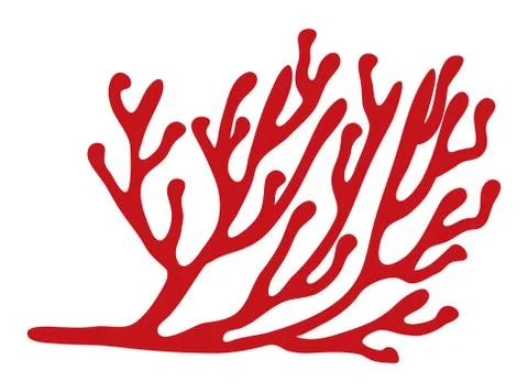 Red algae silhouette vector symbol icon design. Beautiful illustration isolat Stock Illustration