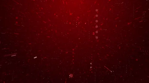 Red Algorithm Matrix Digital Flow Background Stock Footage 314189399