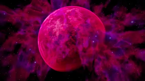 Red Alien planet Stock Footage 345529736