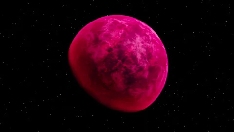 Red Alien planet Stock Footage 345530048