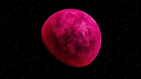 Red Alien planet Illustrazione stock