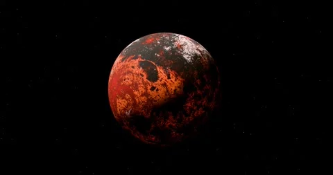 Red Alien Volcanic Planet, 4k, 60 FPS Stock Footage 314670014