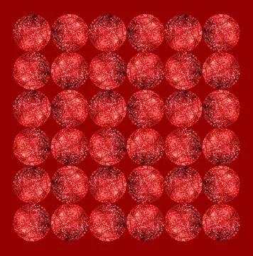 Red Aluminium Moons Stock Illustration