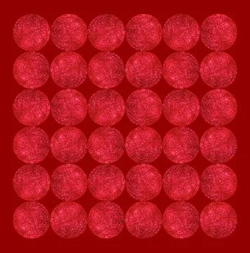 Red Aluminium Moons Stock Illustration