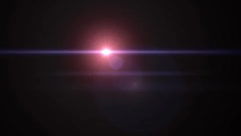 Red anamorphic lens flare overlay for compositing Stock Footage 329145770