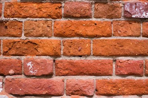 Red ancient brick wall Stock Photos