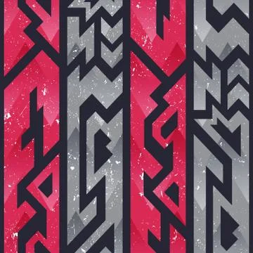 Red ancient pattern Stock Illustration