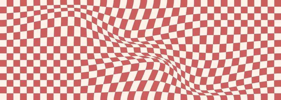 A red and beige pattern for a groovy seamless background with a retro or Stock Illustration