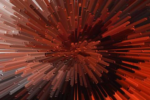 Red And Black 3D Illustrator Extrude Effect. Useful For Backdrop Design Stock Illustration