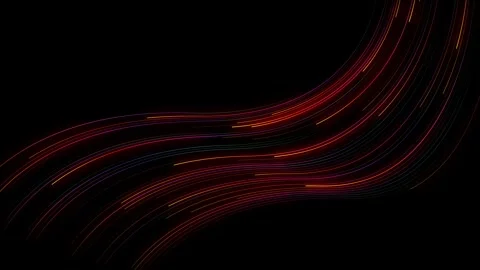 Red and black abstract digital background with glowing light waves Video stock 339306183