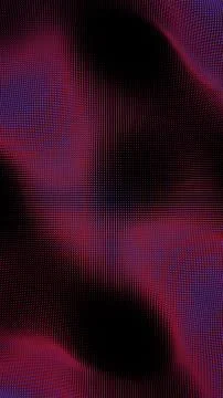 Red and Black Abstract Grid with Dynamic Wave Pattern and Gradient Lighting Illustrazione stock