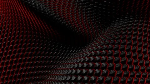 Red and black abstract waves background Stock Footage 109113875